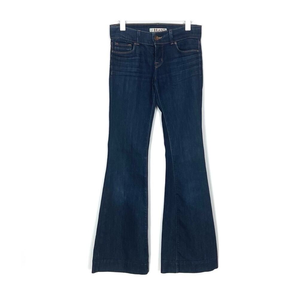 J Brand Dark Blue Flared Jeans